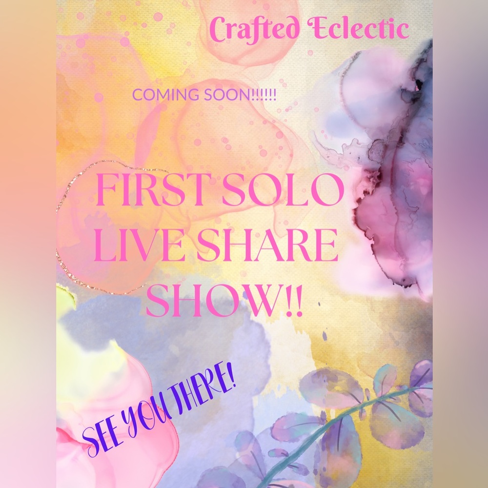 First Live Solo Show Flyer